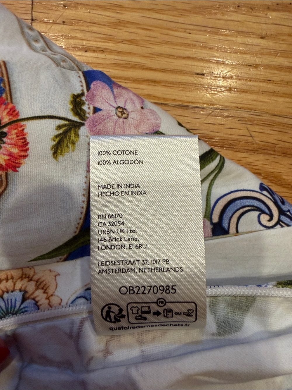 NWT Maeve White Pleated Skort with Blue Porcelain & Floral Print - Picture 6 of 7